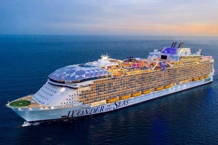 Wonder of the seas, el crucero más grande del mundo, realizó su ruta inaugural