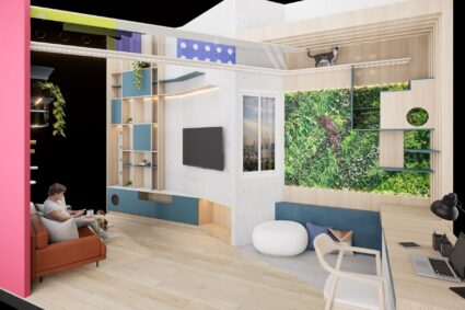 Expodeco 2025: Estudiantes diseñan espacio pensado en el bienestar emocional y las mascotas de compañía